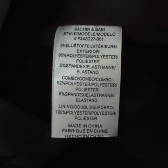 Sachin & Babi Naira Women's Midi Black Dress Off Shoulder Sequence Collar 8 NWT - Picture 15 of 15